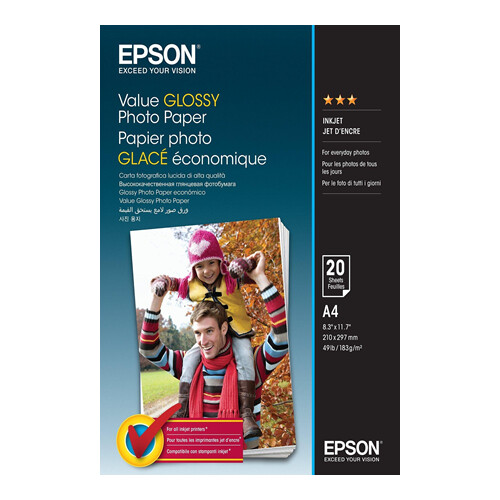 EPSON Value Photo Paper A4 20 sheets - Epson C13S400035