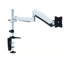 Suporte de braço de mesa articulado Equip para ecrã 13"/27" - Rotação 360º - Peso máximo 9Kg - VESA 100x100 - Cor branca - Equip 650112