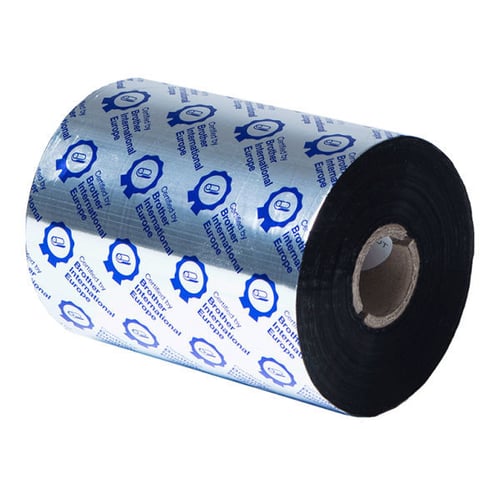 6 rolos de ribbon de resina standard de 110mm de largura e 600m de comprimento - Brother BRS1D600110