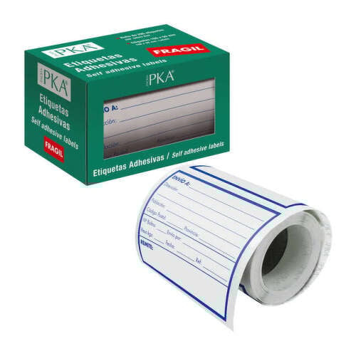Dohe Rollo de 200 Etiquetas Adhesivas Pre-Impresas - 109x82mm - Ideal para Expedicion de Paquetes - Dohe 259217
