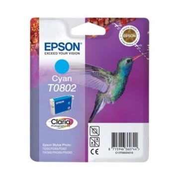 Cartucho de tinta original Epson T0802 ciano - C13T08024011 - Epson C13T08024011