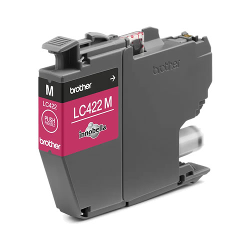 Cartucho original Brother de tinta magenta Duração estimada: até 550 páginas (segundo ISO/IEC 24711) - Brother LC422M