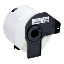 Etiquetas pré-cortadas compatíveis com DK-11202. Etiquetas pré-cortadas para envios (papel térmico). Etiquetas brancas de 62 x 100mm - DK-11202C (Compatível)