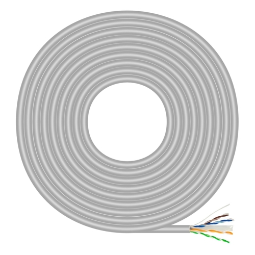 Aisens Cable de Red RJ45 Cat.6 UTP Rigido AWG23 CCA (Aleacion) - 100m - Color Gris - Aisens A135-0660