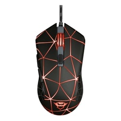 Trust Gaming GXT 133 Locx USB Mouse 4000dpi - 6 botões - Iluminação LED - Cabo trançado de 1,80 m - Uso ambidestro - Preto - Trust 22988