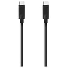 Aisens Cable USB 3.2 GEN2 10GBPS 4K@60Hz 5A 100W E-Marker - Tipo USB-C/M-USB-C/M - 3.0m - Color Negro - Aisens A107-0705