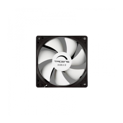 Tacens Aura II Ventilador Ultrasilencioso - Rodamiento Fluxus II - Aspas Aerodinamicas - Tornillos Antivibracion - 12 dB(A) Ruido - Color Negro - Tacens 294822