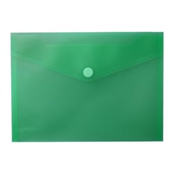 Bolsa A5 com Fecho Velcro Plástico Mate Verde 1un - Outras 1003868