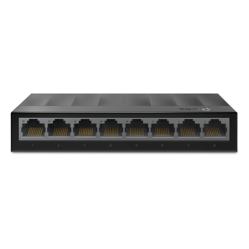 TP-Link Switch de secretária LiteWave de 8 portas Gigabit, com 8 portas Gigabit RJ45 e caixa de plástico - TP-Link LS1008G