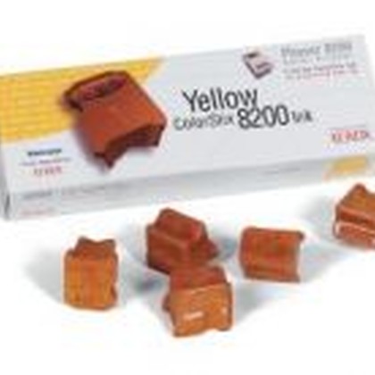 Xerox GENUINE 5 YELLOW COLORSTIX 8200 IN tinta sólida - Xerox 016204700