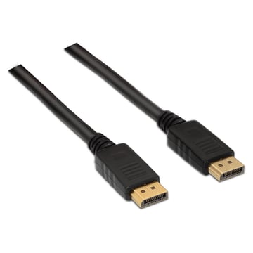 Aisens Cable Displayport V1.2 4K@60Hz - DP/M-DP/M - 3,0m - 4K - Cor Preto - Aisens A124-0130