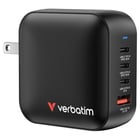 VERBATIM CARREGADOR MINI GAN 100W 3x USB-C 1x USB-A BLACK - Verbatim 32231