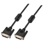 Cabo Aisens DVI Single Link 18+1 com Ferrite - DVI-D Macho para DVI-D Macho - 1,8m - (1920x1200) - Cor Preto - Aisens A117-0086