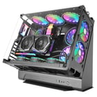 Caixa para PC personalizada Mars Gaming MCB - 475x293x443mm - Formato personalizado inovador - Capacidade XL - Estrutura modular de câmara dupla - Edição personalizada - Suporte de refrigeração líquida total - Preto - Mars Gaming 235452