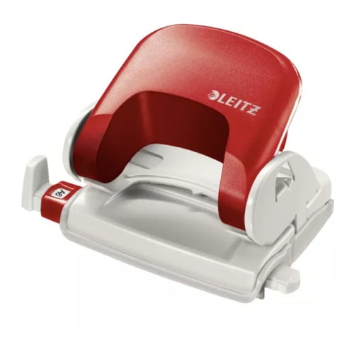 Furador 16 Folhas Leitz 5038 Vermelho - Leitz 5325038VM