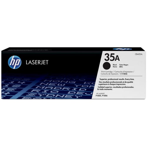 Cartucho de toner original preto HP CB435A - 35A - HP CB435A