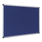 Quadro Feltro Moldura Alumínio 90x120cm Azul FA0543170 - Bi-Office 340FA0543170
