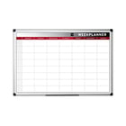 Quadro Branco 90x60cm Magnético Plano Semanal GA0333170 (em inglês) e com Serigrafia a Cores - Bi-Office 340GA0333170