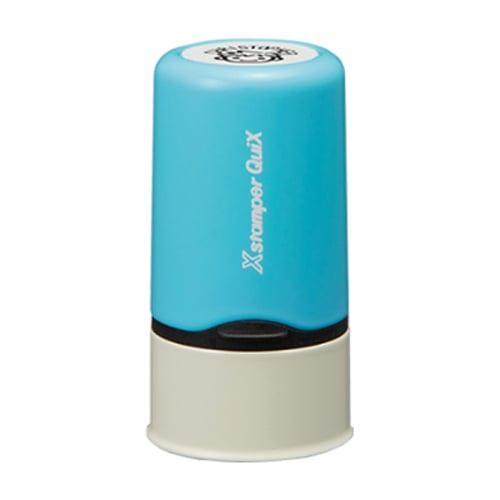 Carimbo Objetos Personalizável Redondo Name Stamp Pack Azul - Xstamper 5721135