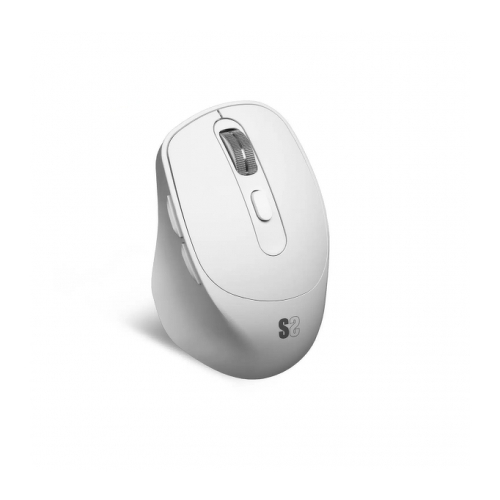Subblim Comfort Ergo Dual Wireless Bluetooth Mouse, USB 2.4GHz 2400dpi - 5 botões - Uso com a mão direita - Branco - Subblim 272062