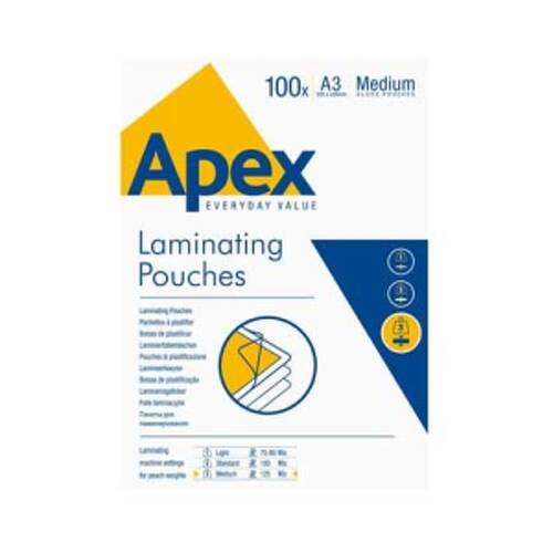 Bolsas de Plastificar A3 303x426mm 125mic 100un - Fellowes 1002005