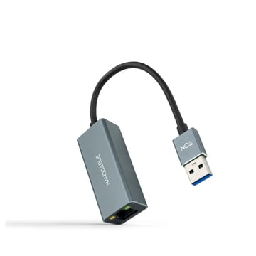 Adaptador de rede USB 3.0 Nanocable para Gigabit Ethernet 10/100/1000 Mbps - Nanocable 10.03.0405