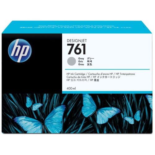 HP Tinteiro DesignJet 761 Cinzento de 400 ml - CM995A