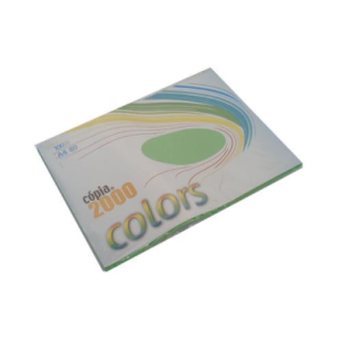 Papel Fotocopia Verde A4 80gr 100Fls - Outras 180Z27042