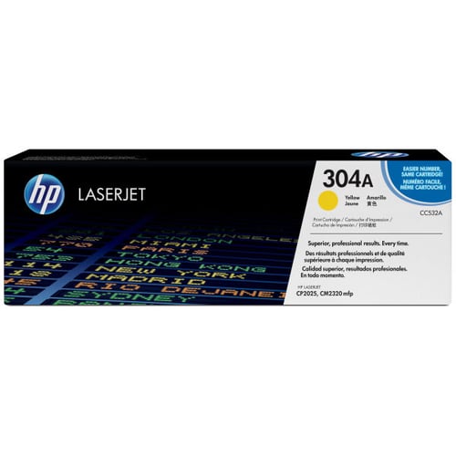 HP Toner LaserJet Original 304A Amarelo - CC532A