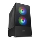 Caixa mini torre Mars Gaming MCZ Micro ATX, Mini-ITX - Painel lateral em acrílico - Iluminação RGB - Tamanho do disco rígido 2,5", 3,5" - USB-A 3.0, USB-A 2.0 e áudio - 2 ventoinhas de 120 mm incluídas - Mars Gaming MCZ