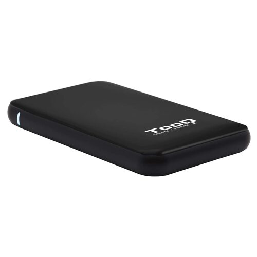 Tooq Caixa externa Tooq para HDD/SDDDDD de 2,5" até 9,5 mm SATA USB 3.0/3.1 Gen 1 - Sem parafusos - Preto - Tooq TQE-2528B