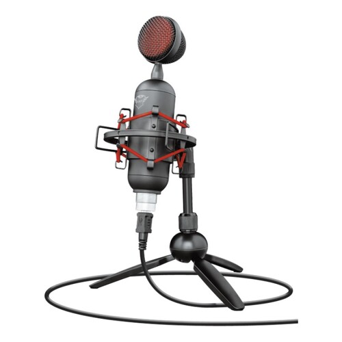 Microfone de transmissão USB Trust Gaming GXT 244 Buzz - Cabo 1,80 m - Cor preta - Trust 23466