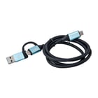 Cabo USB-C i-tec para USB-C com adaptador USB 3.0 integrado - i-tec C31USBCACBL