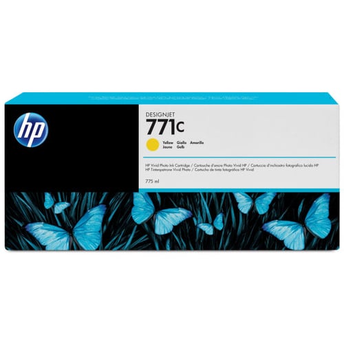 HP Tinteiro DesignJet 771C Amarelo de 775 ml - B6Y10A