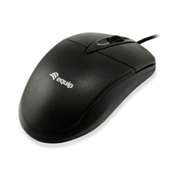 Equip USB Mouse 1000dpi - 3 botões - Uso ambidestro - Cor preta - Equip 245102
