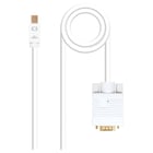 Cabo Conversor Nanocable Mini DP Macho para VGA Macho 3m - Cor Branca - Nanocable 10.15.4103