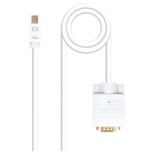 Cabo Conversor Nanocable Mini DP Macho para VGA Macho 3m - Cor Branca - Nanocable 10.15.4103