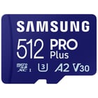 MicroSD SAMSUNG 512GB Pro Plus UHS-I SDHC U3 V30 A2 c/adaptador - Samsung MB-MD512SA/EU