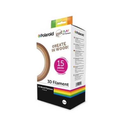 Pack Filamentos Polaroid para Canetas 3D (WOOD 3 tons 1.75mm) - Polaroid POLFL-PL-2501-00