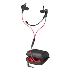Trust Gaming GXT 408 Auscultadores Cobra com microfone - Microfone amovível - Multiplataforma - Altifalantes activos de 10 mm - Cabo vermelho de 1,20 m - Preto - Trust 23029