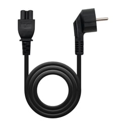Cabo de Alimentação Nanocable CEE7 Angular Macho para M-C5 Fêmea Trebol 2m - Cor Preto - Nanocable 306558