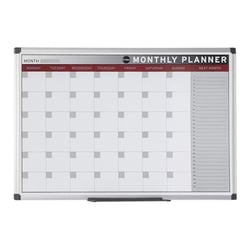 Quadro Branco 60x45cm Magnético Plano Mensal GA0236170 - Bi-Office 340GA0236170