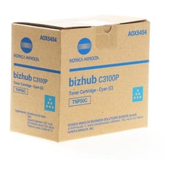 Tinteiro de Toner Original Ciano Konica Minolta TNP50 - TNP50C/A0X5454 - Konica Minolta TNP50C