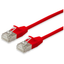 EQUIP PATCH CABLE CAT.6 F/FTP SLIM VERMELHO - Equip 606148