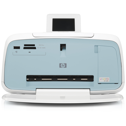 HP Photosmart A532, Jato de tinta, 4800 x 1200 DPI, 5" x 7" (13x18 cm), Impressão directa, Azul, Branco - HP Q8625A