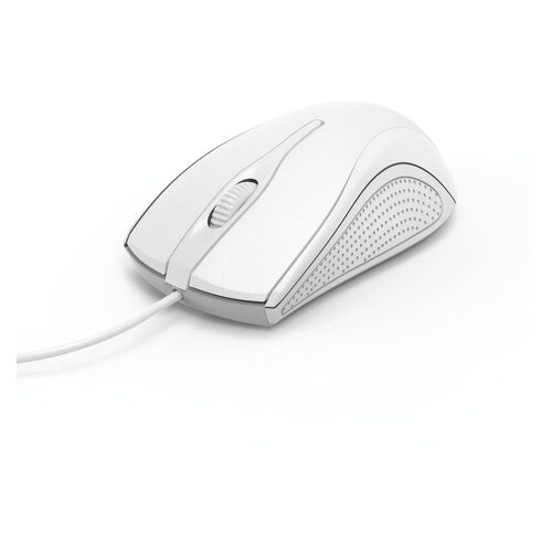 Rato HAMA C/Fio "MC-200" White, 3 botões, 1000 DPI, Cabo 1,50m - 182603 - Hama 00182603