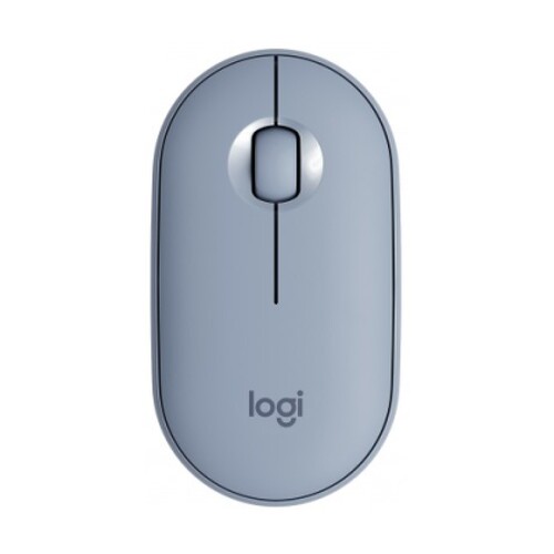 Rato sem fios USB 1000dpi Logitech Pebble M350 - 3 botões - Uso ambidestro - Azul - Logitech 910-005719