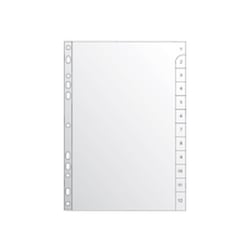 Separadores A4 Plastico Numerados (1 a 12) - Neutral 1721023