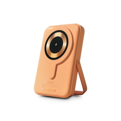 Urban Factory Magnee Power Universal Powerbank 10000mAh - Entrada USB-C - USB-C, USB-A e Saída Wireless - Cor Damasco - Urban Factory MWP12UF