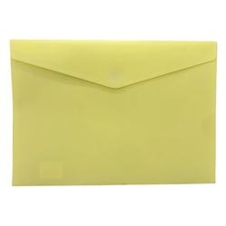 Bolsa A4 com Fecho Velcro Mate Baunilha Pastel 1un - Outras 1003866